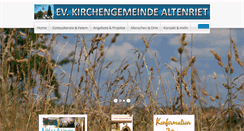 Desktop Screenshot of kirche-altenriet.de